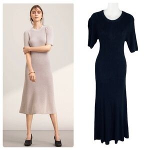 Aritzia Midi Dresses in Black